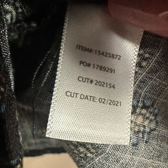 Torrid Goddess Floral Textured Stretch Rayon Tank Women's 1/14-16 Black Multi - Picture 6 of 8